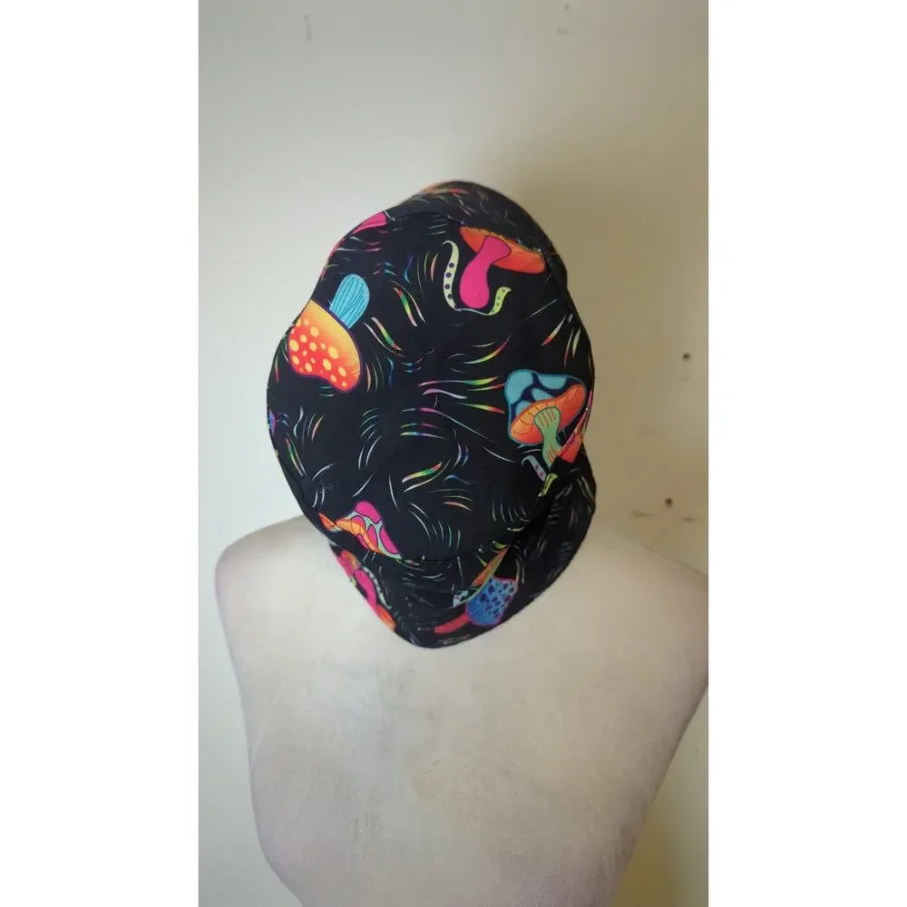 Mushroom 🍄 Novelty Buckhead Hat Artsy Hippie ✌🏻 One Size Unisex